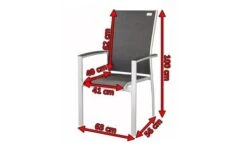 DOPPLER Expert Sessel, Silber/schwarz, Alu/Textilene, 56 X 63 X 100 Cm, Stapelbar 5 DOPPLER Expert Sessel, Silber/schwarz, Alu/Textilene, 56 X 63 X 100 Cm, Stapelbar -MBM Verkäufe 3 18619.jpg