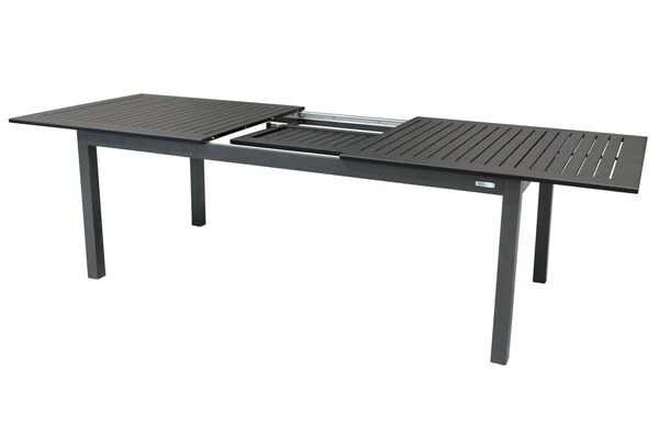DOPPLER Expert Esstisch, Anthrazit/schwarz, Aluminium, 220-280 X 100 Cm, Ausziehbar 4 DOPPLER Expert Esstisch, Anthrazit/schwarz, Aluminium, 220-280 X 100 Cm, Ausziehbar – Bild 4