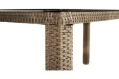 Ploß Rabida Dining Tisch, Champagner-meliert, Polyrattan, 170 X 90 Cm, Glasplatte In Steinoptik -MBM Verkäufe 3 20167.jpg