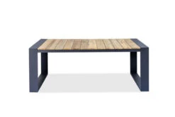 OUTFLEXX Kona Esstisch, Dark Grey/natur, Alu/recycled FSC®-Teak, 200x100x76cm, Rustikal Gebürstet, U-Gestell -MBM Verkäufe 3 20328.jpg