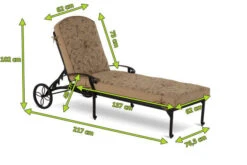 HARTMAN Amalfi Lounger, Bronze, Alu-Guss, 217 X 76,5 X 49 Cm, Mit Rollen, Verstellbare Rückenlehne 5 HARTMAN Amalfi Lounger, Bronze, Alu-Guss, 217 X 76,5 X 49 Cm, Mit Rollen, Verstellbare Rückenlehne -MBM Verkäufe 3 20411.jpg