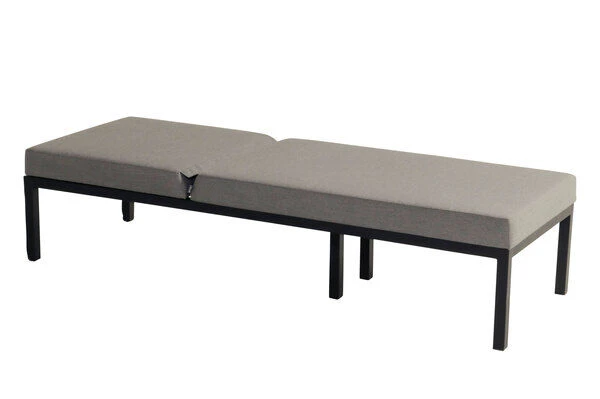 HARTMAN Eva Loungeliege, Flanelle, Sunbrella, 195 X 70 X 45 Cm, Rückenlehne Verstellbar, Hohe Liegefläche 3 HARTMAN Eva Loungeliege, Flanelle, Sunbrella, 195 X 70 X 45 Cm, Rückenlehne Verstellbar, Hohe Liegefläche – Bild 3