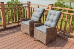 OUTFLEXX 2er Set Dining Sessel, Hellbraun, Polyrattan, 55 X 65 X 112 Cm, Rücken Stufenlos Verstellbar -MBM Verkäufe 3 20678.jpg