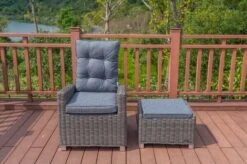 OUTFLEXX Dining Sessel, Grau, Polyrattan, 74 X 83 X 110 Cm, Stufenlos Verstellbar, Inkl. Hocker -MBM Verkäufe 3 20898.jpg