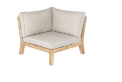 OUTFLEXX Ecklounge, Akazie, 5 Personen, Inkl. Tisch ø 80 Cm Und Polster Aus Olefin In Hellbraun -MBM Verkäufe 3 21036.jpg