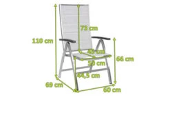 STERN Cardiff Klappsessel, Silber Gepolstert, Edelstahl/Textil/Aluminiumarmlehnen, 69x60x110 Cm, Rückenlehne Verstellbar, Klappbar 5 STERN Cardiff Klappsessel, Silber Gepolstert, Edelstahl/Textil/Aluminiumarmlehnen, 69x60x110 Cm, Rückenlehne Verstellbar, Klappbar -MBM Verkäufe 3 21898.jpg