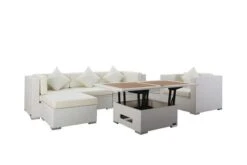 OUTFLEXX Loungemöbel-Set, Weiß, Polyrattan, Für 5 Personen, Inkl. Loungetisch, Wasserfeste Kissenbox 16 OUTFLEXX Loungemöbel-Set, Weiß, Polyrattan, Für 5 Personen, Inkl. Loungetisch, Wasserfeste Kissenbox -MBM Verkäufe 3 2523 BOX D.jpg