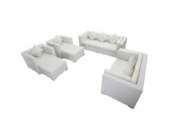 OUTFLEXX Loungemöbel-Set, Weiß, Polyrattan, Für 9 Personen, Wasserfeste Kissenbox -MBM Verkäufe 3 7173 BOX A.jpg