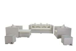 OUTFLEXX Loungemöbel-Set, Weiß, Polyrattan, Für 6 Personen, Wasserfeste Kissenbox -MBM Verkäufe 3 7174 BOX A.jpg