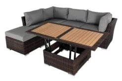 OUTFLEXX Loungemöbel, Polyrattan, Braun Marmoriert, Inkl. Loungetisch, Abdeckhaube, Ersatzbezug, Wasserfeste Kissenbox -MBM Verkäufe 3 7759 BOX X 4.jpg