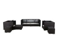 OUTFLEXX Loungemöbel-Set, Braun, Polyrattan, Für 6 Personen, Wasserfeste Kissenbox -MBM Verkäufe 4 1303 BOX A.jpg