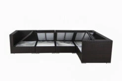 OUTFLEXX Ecklounge-Set Polyrattan, Braun, Für 5 Personen, Wasserfeste Kissenbox -MBM Verkäufe 4 1304 BOX A.jpg