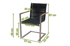 OUTFLEXX Freischwinger, Silber/schwarz, Edelstahl/Rope, FSC-Teakholz Armlehnen, 53 X 57 X 87 Cm -MBM Verkäufe 4 18286.jpg