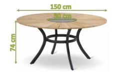 HARTMAN Provence Esstisch, Xerix/natur, Alu/Teak, Ø150cm, Inkl. Eiskühler -MBM Verkäufe 4 18676.jpg