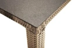 Ploß Rabida Dining Tisch, Champagner-meliert, Polyrattan, 170 X 90 Cm, Glasplatte In Steinoptik -MBM Verkäufe 4 20167.jpg