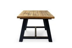 OUTFLEXX Belanda Esstisch, Dark Grey/natur, Alu/recycled FSC®-Teak, 200x100x76cm, Rustikal Gebürstet, A-Gestell -MBM Verkäufe 4 20321.jpg