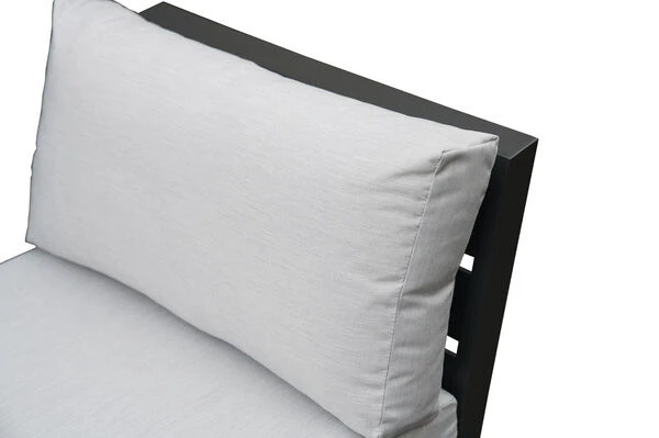 OUTFLEXX Loungesessel, Anthrazit / Creamy White, Aluminium / Polyester, 73x86x66 Cm, Inkl. Polster 4 OUTFLEXX Loungesessel, Anthrazit / Creamy White, Aluminium / Polyester, 73x86x66 Cm, Inkl. Polster – Bild 4