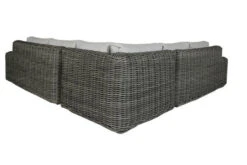 OUTFLEXX Ecklounge, Two Tone Grey, Polyrattan, 6 Personen, Inkl. Tisch/Hocker 90 X 90 Cm Und Polster In Grau -MBM Verkäufe 4 20907.jpg