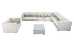 OUTFLEXX Loungemöbel-Set, Weiß, Polyrattan, Für 8 Personen, Inkl. Kaffeetisch, Wasserfeste Kissenbox -MBM Verkäufe 4 2510 BOX B.jpg