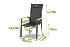 HARTMAN Alice Stapelsessel, Xerix/schwarz, Alu/4x4 Textilen, Mit FSC Teak-Armlehnen 7 HARTMAN Alice Stapelsessel, Xerix/schwarz, Alu/4x4 Textilen, Mit FSC Teak-Armlehnen -MBM Verkäufe 5 11087.jpg