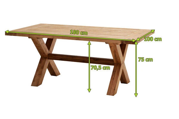 Gartentisch Lincoln Aus Gebürstetem Teakholz Von Ploß 5 Gartentisch Lincoln Aus Gebürstetem Teakholz Von Ploß – Bild 5