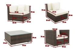 OUTFLEXX Loungemöbel-Set, Braun Marmoriert, Polyrattan, 5 Pers, Wasserfeste Kissenbox, Inkl. Beistelltisch -MBM Verkäufe 5 16065 BOX B.jpg