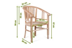 OUTFLEXX Armlehnensessel, Natur, Teakholz, 61x60x84cm, Inkl. Polster -MBM Verkäufe 5 16073.jpg