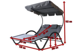 OUTFLEXX Doppelliege, Anthrazit, Polyester/Stahl Pulverbeschichtet, 205x138x34cm, Inkl. Nackenkissen, Rollbar 14 OUTFLEXX Doppelliege, Anthrazit, Polyester/Stahl Pulverbeschichtet, 205x138x34cm, Inkl. Nackenkissen, Rollbar -MBM Verkäufe 5 16102.jpg