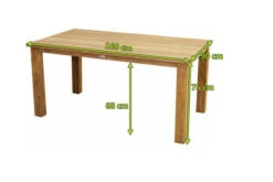 Ploß Laredo Rustikal- Dining- Tisch, Teak, Gebürstet, 160x90cm -MBM Verkäufe 5 17598.jpg
