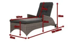 Ploß Rocking Comfort Rollliege, Grau/braun-meliert, Polyrattan, 195x65x42cm, Verstellbar, Hohe Sitzhöhe -MBM Verkäufe 5 18208.jpg