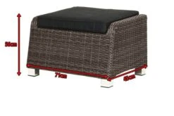 Ploß Rocking Hocker, Grau/braun-meliert, Polyrattan, 71x45x56 Cm, Zu Loungesessel, Inkl. Polster -MBM Verkäufe 5 18211.jpg