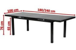 OUTFLEXX Premium Ausziehtisch, Anthrazit/grau, Alu/Glas, 180/240x100cm, Automatischer Ausziehmechanismus 12 OUTFLEXX Premium Ausziehtisch, Anthrazit/grau, Alu/Glas, 180/240x100cm, Automatischer Ausziehmechanismus -MBM Verkäufe 5 18337.jpg
