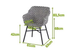 HARTMAN Delphine Armlehnensessel, Schwarz/weiß, Alu/Kunststoff -MBM Verkäufe 5 18696.jpg