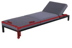 HARTMAN Adam Gartenliege, Flanelle, Alu/Sunbrella, 195x70x30cm, Rückenlehne Verstellbar, Inkl. Kopfkissen 11 HARTMAN Adam Gartenliege, Flanelle, Alu/Sunbrella, 195x70x30cm, Rückenlehne Verstellbar, Inkl. Kopfkissen -MBM Verkäufe 5 18732.jpg