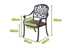 HARTMAN Amalfi Diningsessel, Bronze, Alu-Guss, Inkl. Wendekissen -MBM Verkäufe 5 18949.jpg