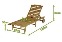 Ploß Rollliege, FSC®-Akazienholz, Geölt, 197 X 69 X 30 Cm, Klappbar, Verstellbar -MBM Verkäufe 5 20143.jpg