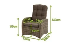 Ploß Rabida Comfort Dining / Lounge Sessel, Champagner-meliert, Polyrattan, 73x85x112 Cm, Verstellbar -MBM Verkäufe 5 20162.jpg