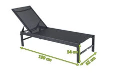 OUTFLEXX Liege, Anthrazit Matt/schwarz, Alu/Textilene, 190x62x34cm, Rückenlehne Verstellbar -MBM Verkäufe 5 20394.jpg