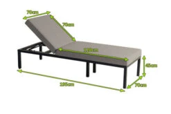 HARTMAN Eva Loungeliege, Flanelle, Sunbrella, 195 X 70 X 45 Cm, Rückenlehne Verstellbar, Hohe Liegefläche 20 HARTMAN Eva Loungeliege, Flanelle, Sunbrella, 195 X 70 X 45 Cm, Rückenlehne Verstellbar, Hohe Liegefläche -MBM Verkäufe 5 20467.jpg