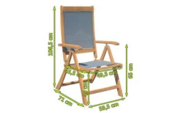 OUTFLEXX Stuhl, Natur/grau, FSC-Akazienholz/Textilene, 60x71x107,5cm, Oil Finished, Klappbar -MBM Verkäufe 5 20635.jpg