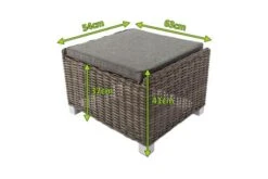 OUTFLEXX Hocker, Grau, Polyrattan, 54 X 63 X 41 Cm, Inkl. Polster -MBM Verkäufe 5 20657.jpg