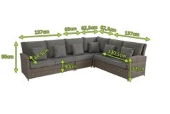 OUTFLEXX Dining Set, Grau, Polyrattan, 4tlg, 5-6 Personen, Inkl. Polster Und Kissen -MBM Verkäufe 5 20661.jpg