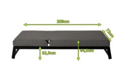 OUTFLEXX Allure Sonnenliege, Sooty, Alu/Sunbrella, 211 X 74 X 44,5 Cm, Verstellbare Kopfstütze -MBM Verkäufe 5 20736.jpg