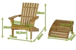 Ploß Adirondack Sessel, Teakoptik, FSC®-Akazienholz, 73x89x88 Cm, Mit Hocker 50x51x33,5 Cm -MBM Verkäufe 5 21056.jpg