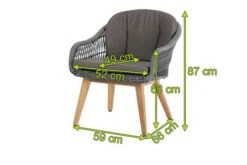 DIAMOND GARDEN Nashville Stuhl, Grau, Alu/Polyrattan/Teak, 59x66x87 Cm, Mit Sitz- Und Rückenkissen -MBM Verkäufe 5 21230.jpg