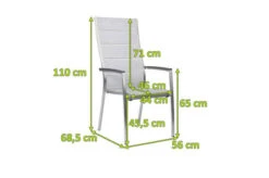 STERN Cardiff Stapelsessel, Silber Gepolstert, Edelstahl/Textil/Aluminiumarmlehnen, 68,5x56x110 Cm, Stapelbar 9 STERN Cardiff Stapelsessel, Silber Gepolstert, Edelstahl/Textil/Aluminiumarmlehnen, 68,5x56x110 Cm, Stapelbar -MBM Verkäufe 5 21902.jpg