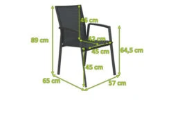 STERN New Top Stapelsessel, Anthrazit/karbon, Aluminium/Textil, 65x57x89 Cm, Pulverbeschichtet, Stapelbar -MBM Verkäufe 5 21914.jpg