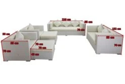 OUTFLEXX Loungemöbel-Set, Weiß, Polyrattan, Für 9 Personen, Wasserfeste Kissenbox -MBM Verkäufe 5 7173 BOX A.jpg