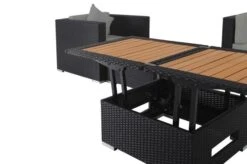 OUTFLEXX Loungemöbel-Set, 5 Personen, Schwarz, Polyrattan, Inkl. Loungetisch, Wasserfeste Kissenbox -MBM Verkäufe 6 1299 BOX D.jpg