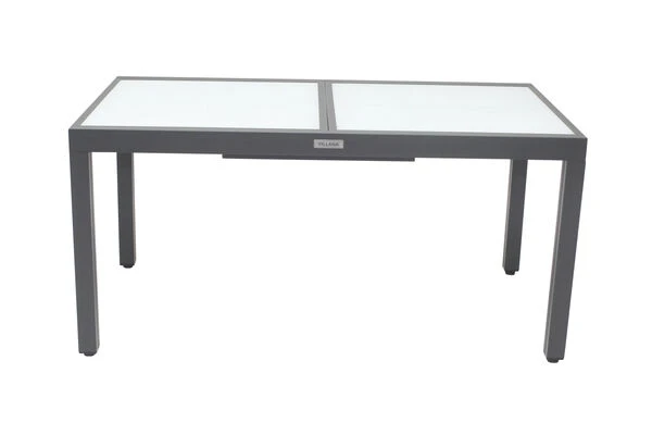 VILLANA Ausziehtisch, Anthrazit/weiß, Aluminium/Sicherheitsglas, 160/220 X 90 X 75 Cm 6 VILLANA Ausziehtisch, Anthrazit/weiß, Aluminium/Sicherheitsglas, 160/220 X 90 X 75 Cm – Bild 6